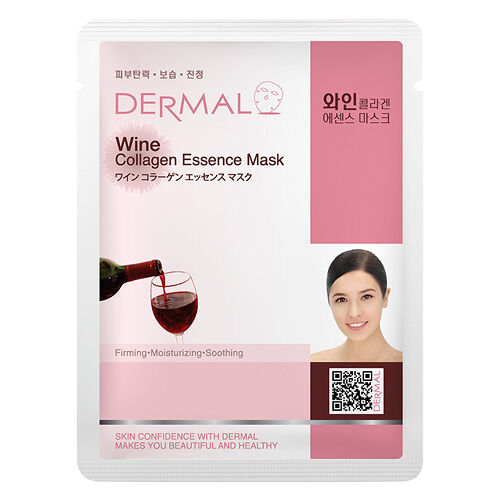 Dermal Korea Wine Collagen Essence Full Face Sheet Mask