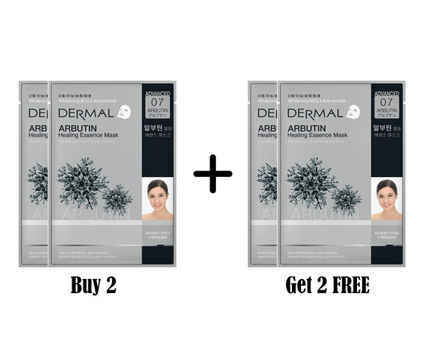 Dermal Advanced Arbutin Healing Essence Mask Buy 2 Get 2 Free
