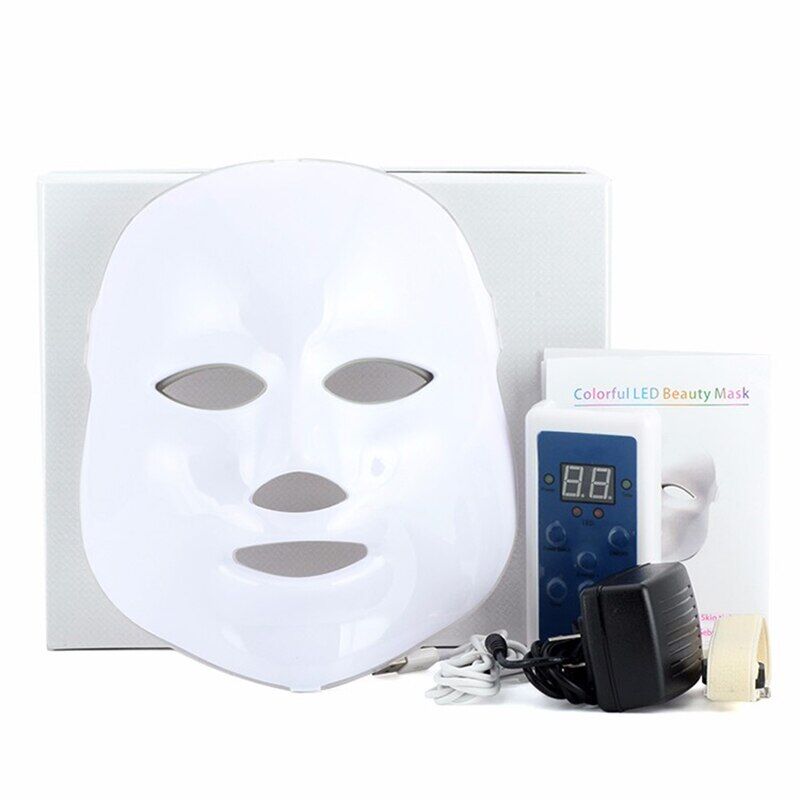 new 7 colors photon led facial mask skin rejuvenation beauty therapy