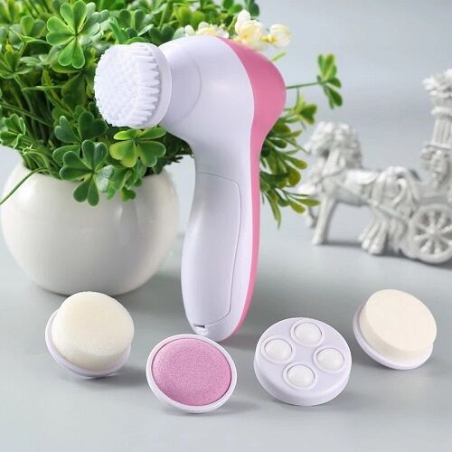 Electronic multifunctional 4 in 1 facial cleansing brush