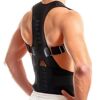 Magnetic lumbar lower back brace posture corrector support belt