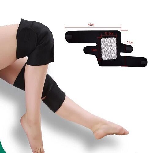 Neoprene tourmaline heated knee pads magnetic knee support brace