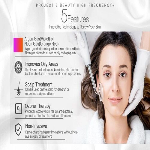 Portable skin tightening high frequency electrode therapy skin rejuvenating