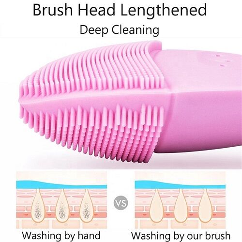 Waterproof Electric Silicone Facial Cleansing Brush Sonic