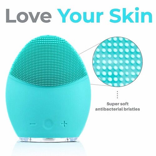 Waterproof Electric Silicone Facial Cleansing Brush Sonic